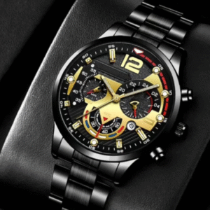 Relógio Geneva – Sportmaster Black Gold Chronograph