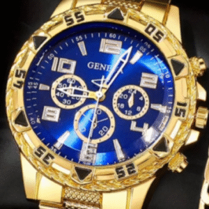 Relógio Geneva – Azul Dourado